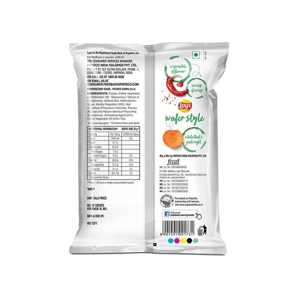 Lays Wafer Style Chilli 48g