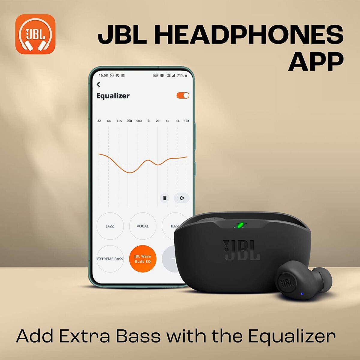 JBL Wave Earbuds Black