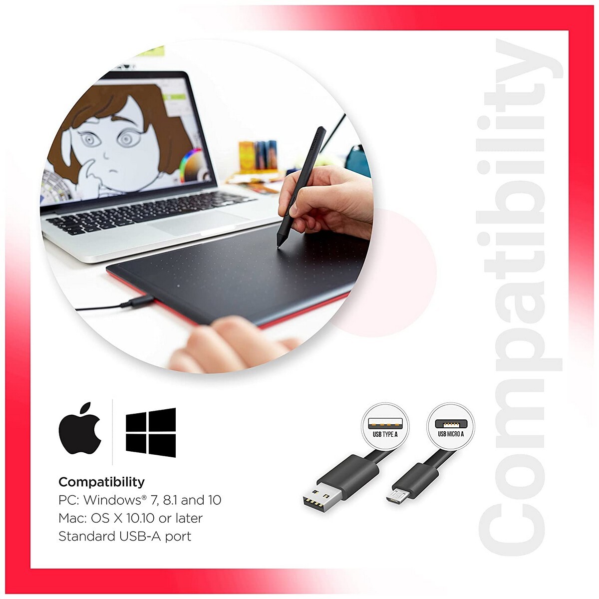 Wacom Pen Tablet CTL-672 Graphics Tablet