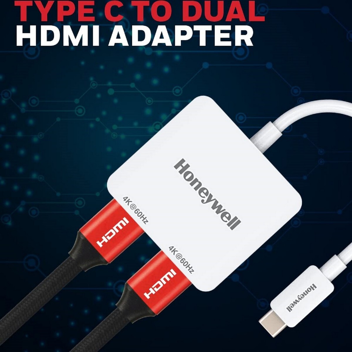 Honeywell Type-C to Dual HMDI Adapter
