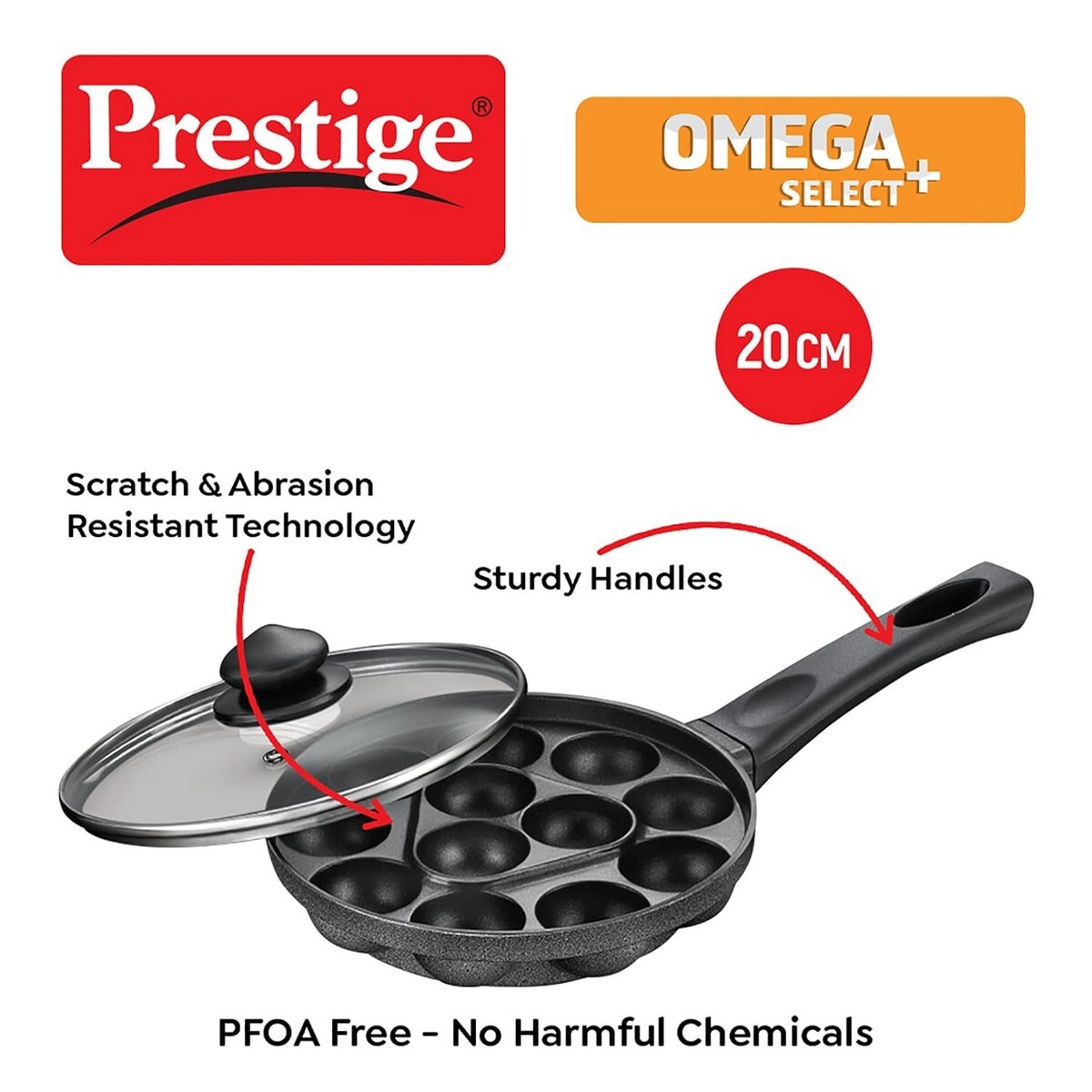 Prestige Omega Select Plus Paniyarakkal 12s Pit With Lid 0.2L