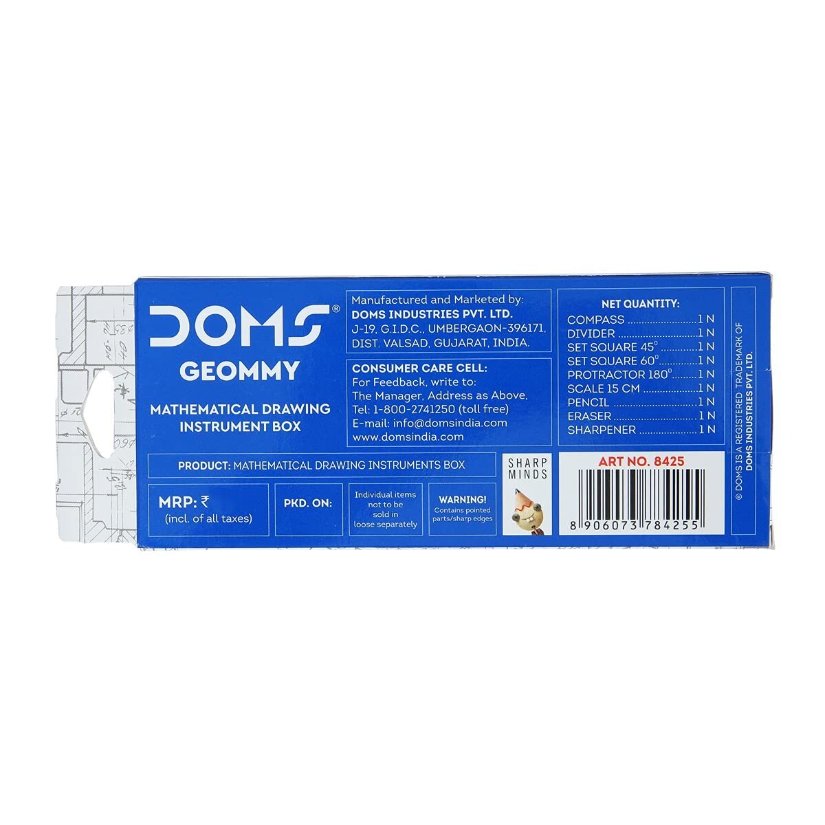Doms Geommy Mathematical Instrument Box 8425