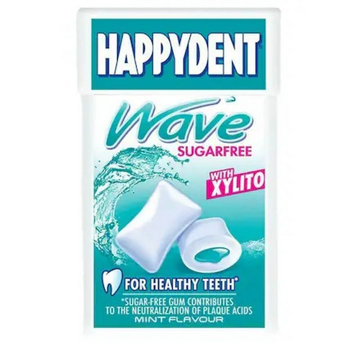 Happydent Wave Xylitol Mint Flip Top 16g