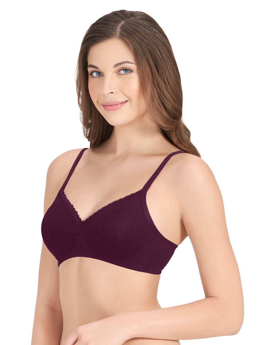 Buy Amante Ladies Solid Potent Purple Bra Online - Lulu Hypermarket India