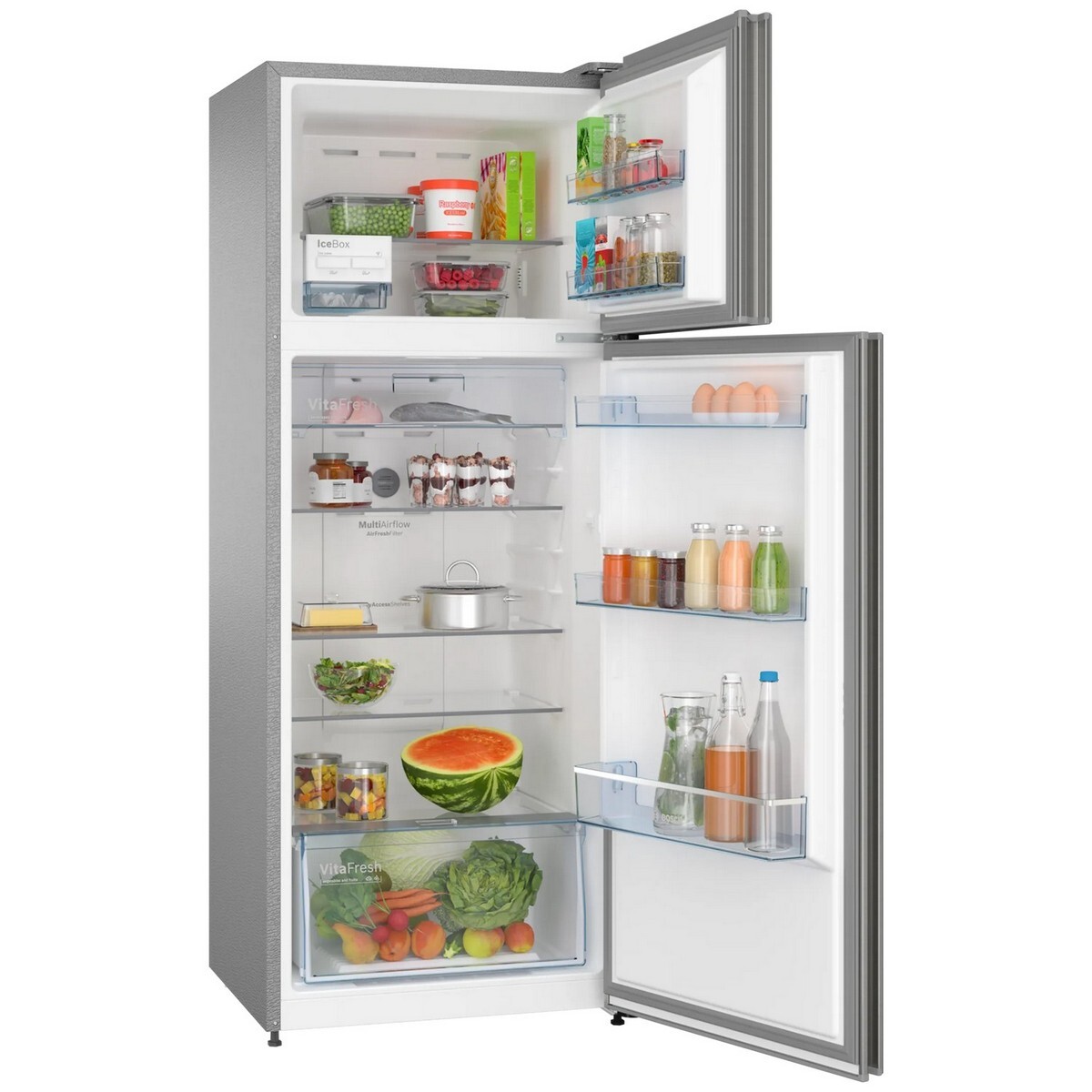 Bosch Frost Free Double Door Convertible Refrigerator CTC35S032I 358L Shiney Silver