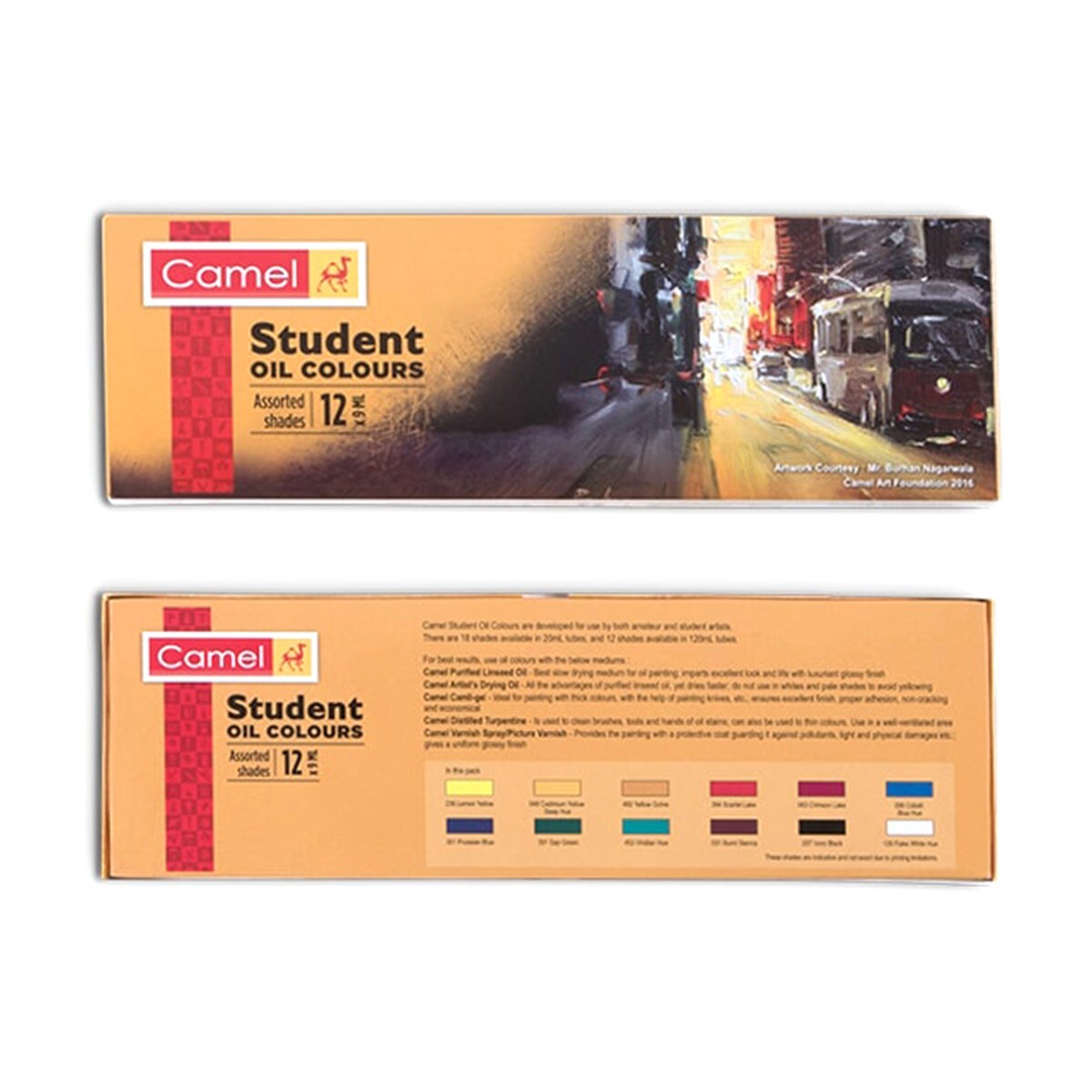 Camlin Student Oil Colour 9ml-12s-205711