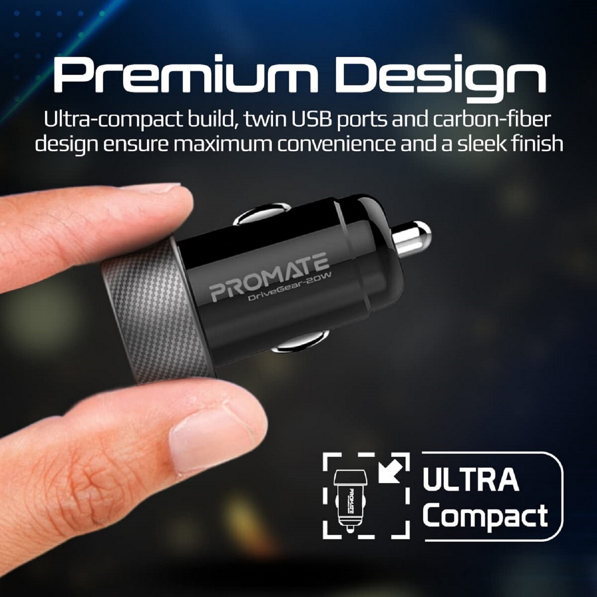 Promate Car Charger Drivegear 20W