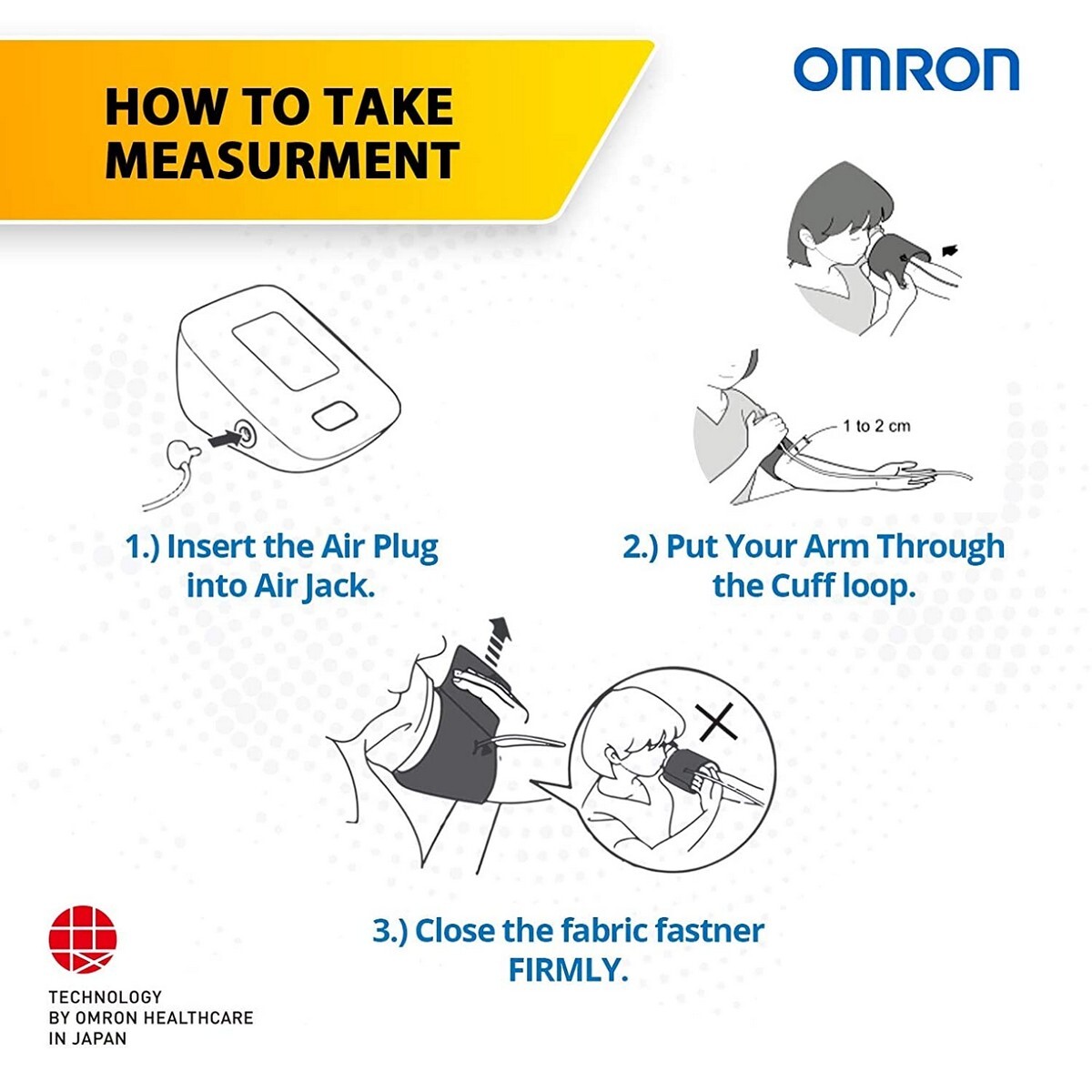Omron Blood Pressure Monitor HEM7121J-AP Arm