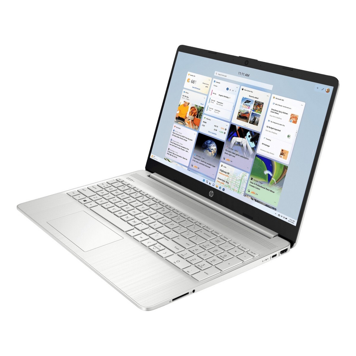 HP Ryzen 7-5700U(15.6 inch/16GB/512GB/Windows 11 Home)Natural Silver,15s-eq2084AU Thin and Light Laptop
