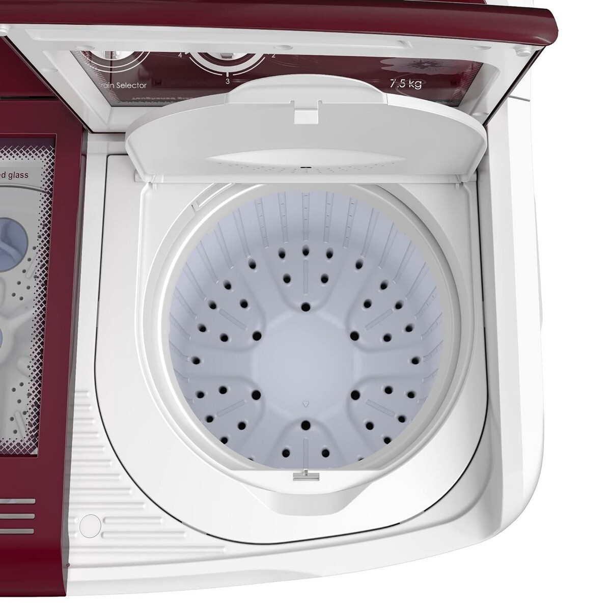 Godrej Semi Automatic Washing Machine WSEDGE 5.0 7.5Kg Wine Red