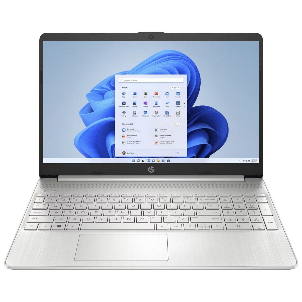 HP 15s Intel Core i3 12th Gen(15.6 inch/8GB/512GB/Windows 11 Home)Natural Silver, 15S-FQ5185TU Thin and Light Laptop