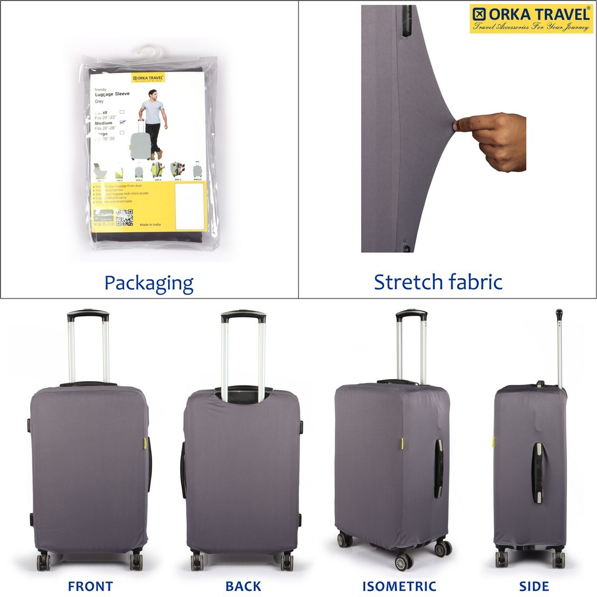 Orka Luggage Cover Plain Large
