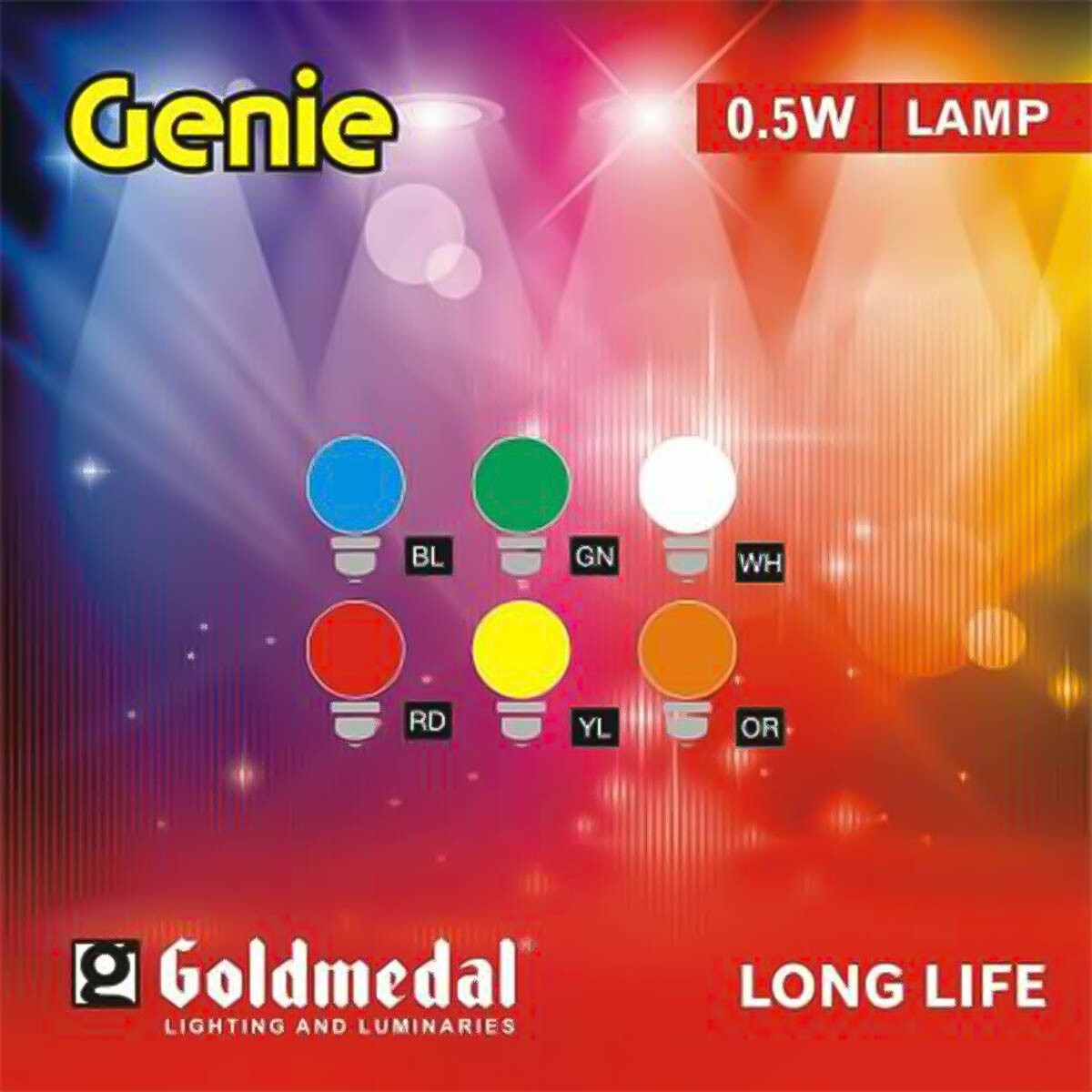 GOLD MEDAL Genie Led 0.5W GL91001 Red