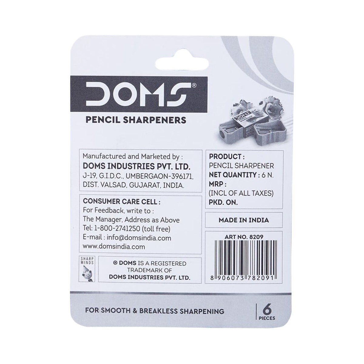 Doms Pencil Sharpener 6P 8209