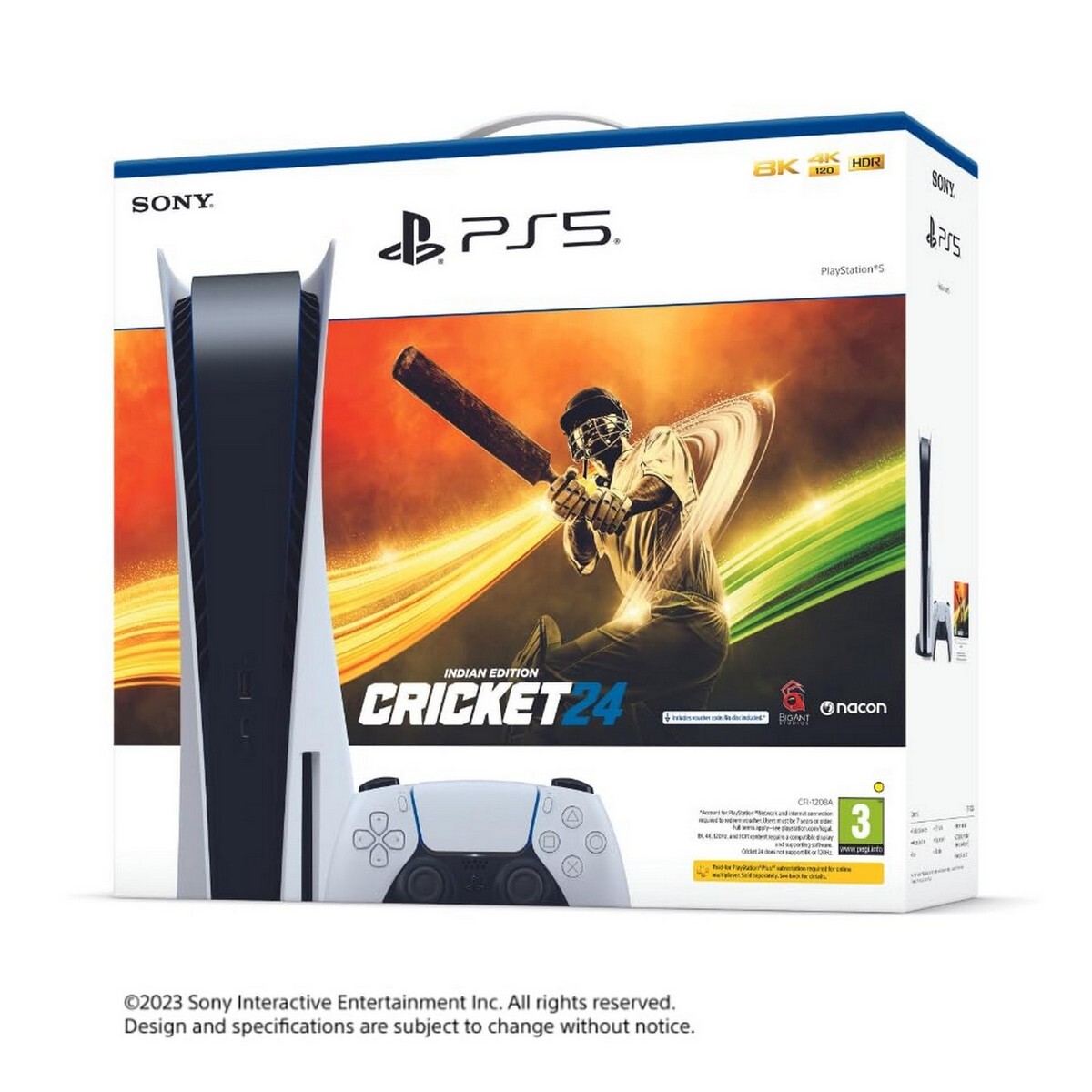 Sony PS5 Console Disc Edition Cricket 24 Bundle