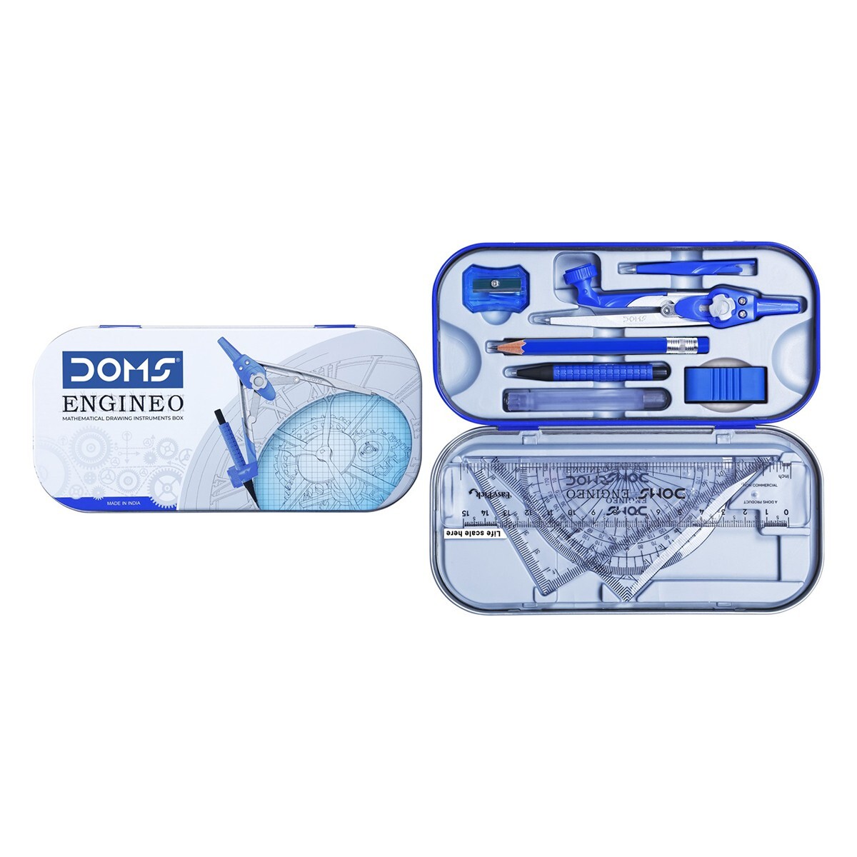 Doms Engineo Mathematical Instrument Box 8738