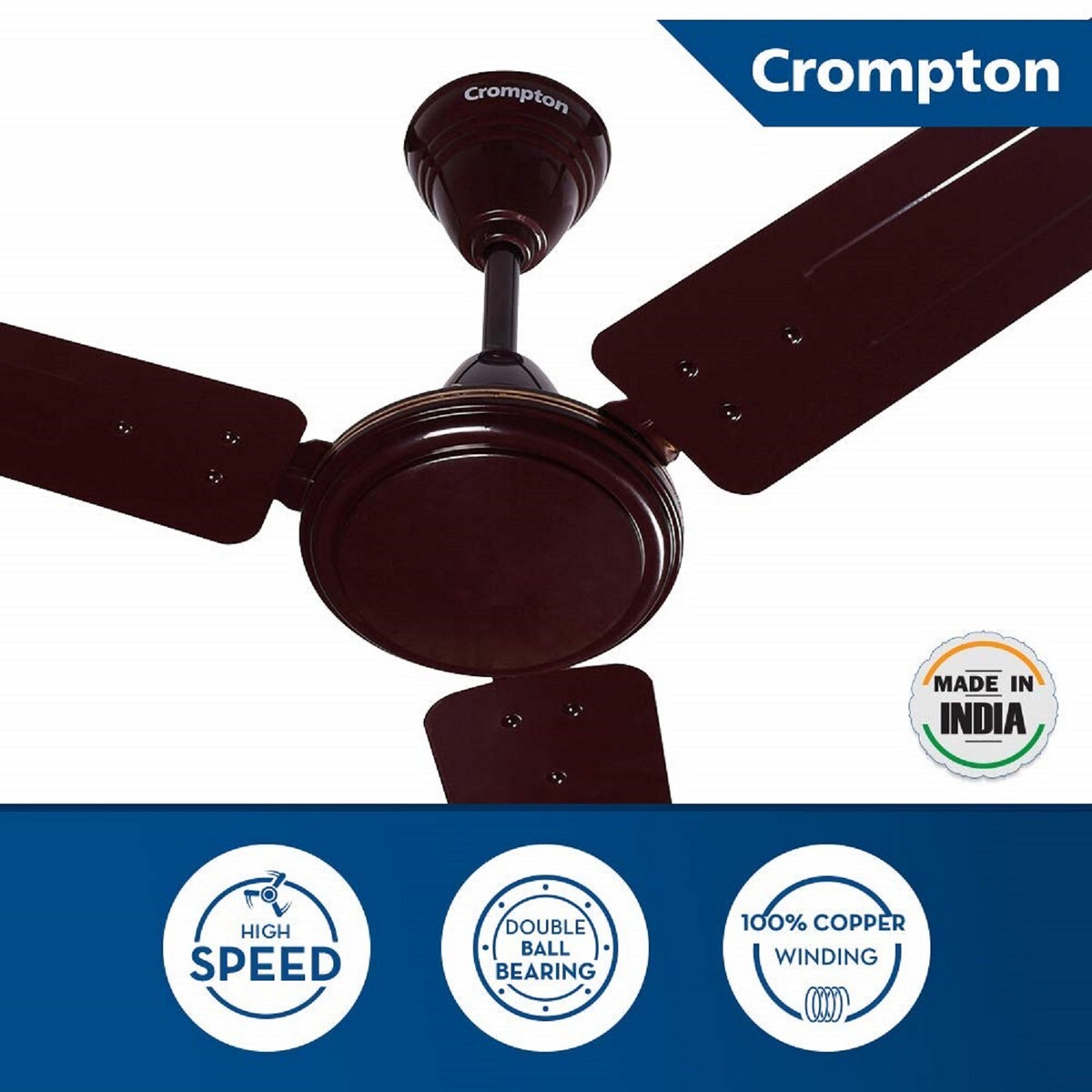 Crompton Ceiling Fan Sea Wind Lustre Brown