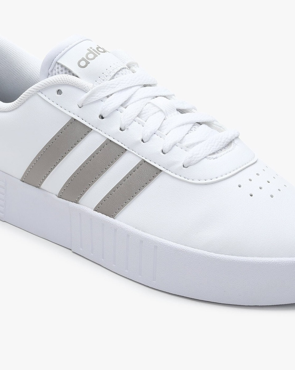 Adidas Ladies Synthetic White Lace-Ups Sports Shoes