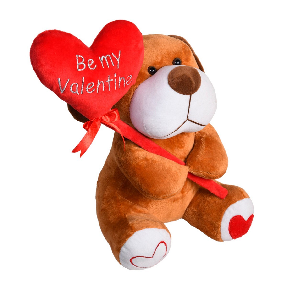 Ultra Valentine Plush Toy Dog With Heart 10in UST-8060