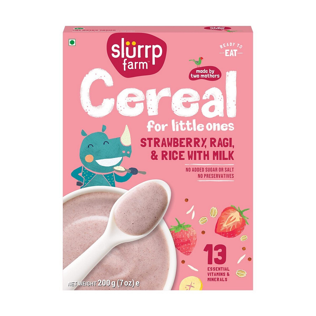 SLURRP FARM Cereals Ragi & Strawberry 200g