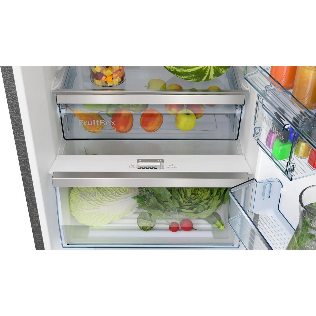 Bosch Frost Free Double Door Refrigerator CTC39S03NI 368L Shiny Silver