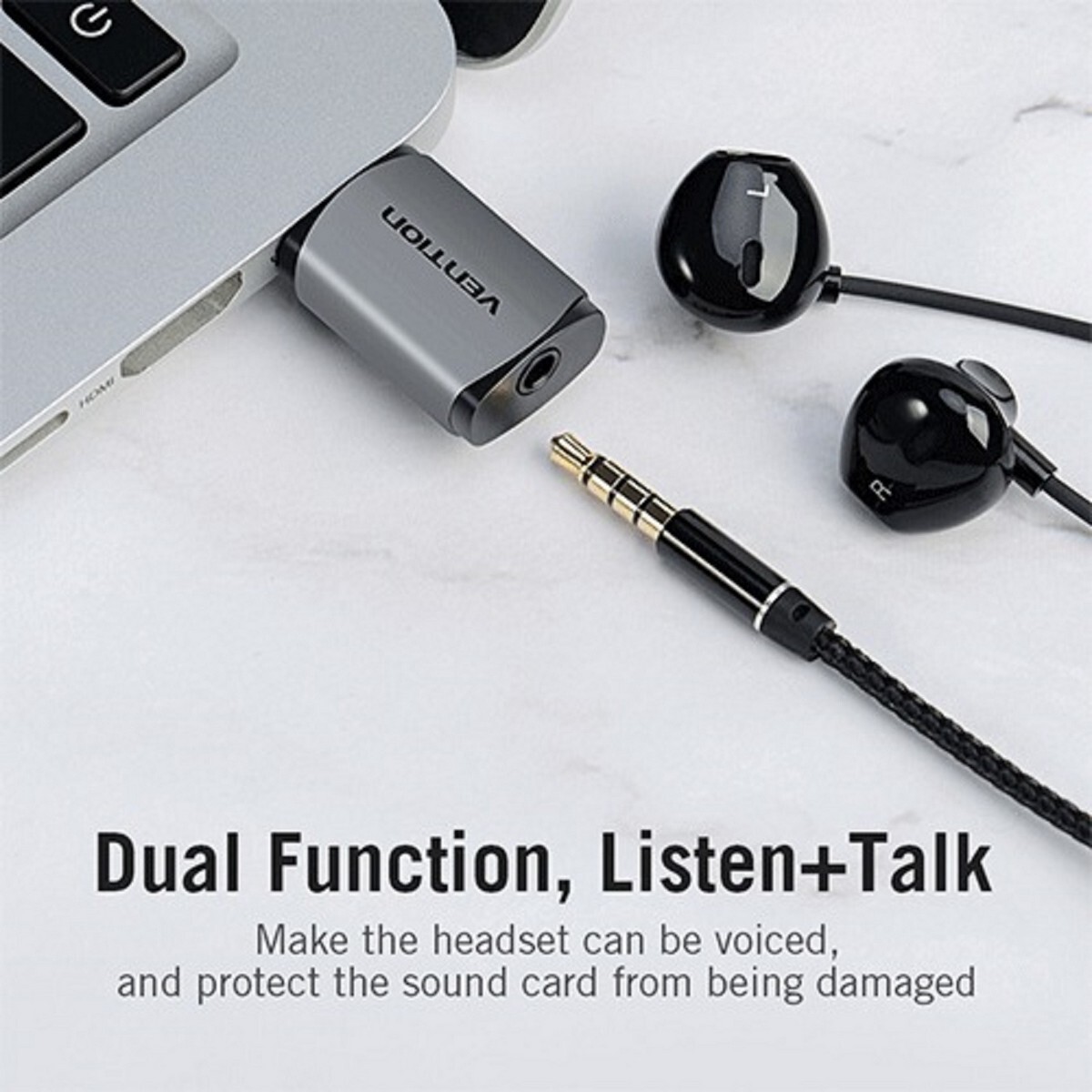 Vention USB External Sound Card 1p-CDNH0