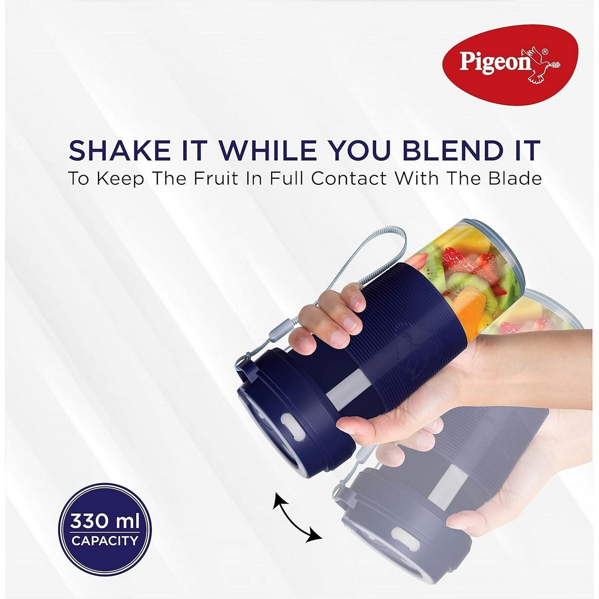 Pigeon Blendo-Personal Blender with Juicer Cup Jar,330 ml (USB rechargeable)