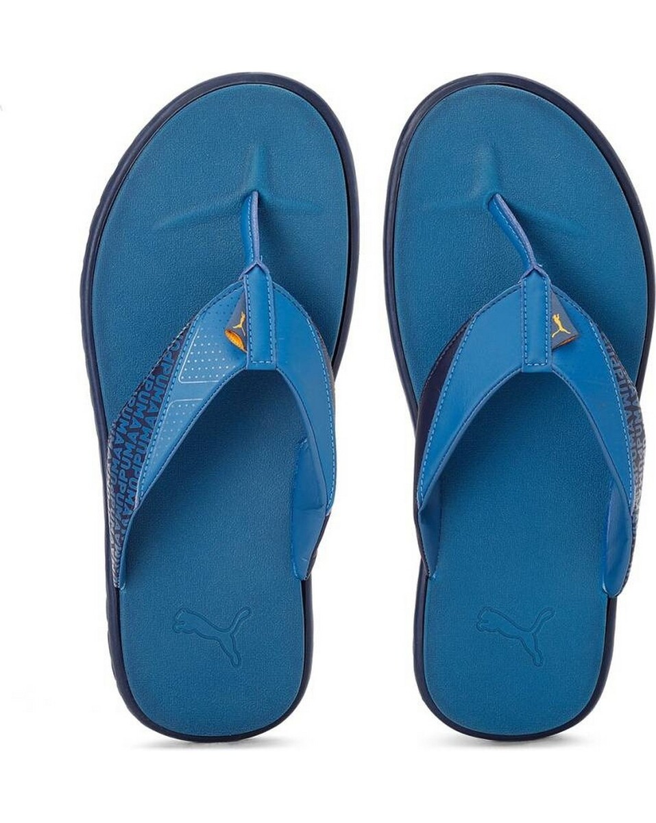 Puma Mens Synthetic Blue Slip-On Sandal