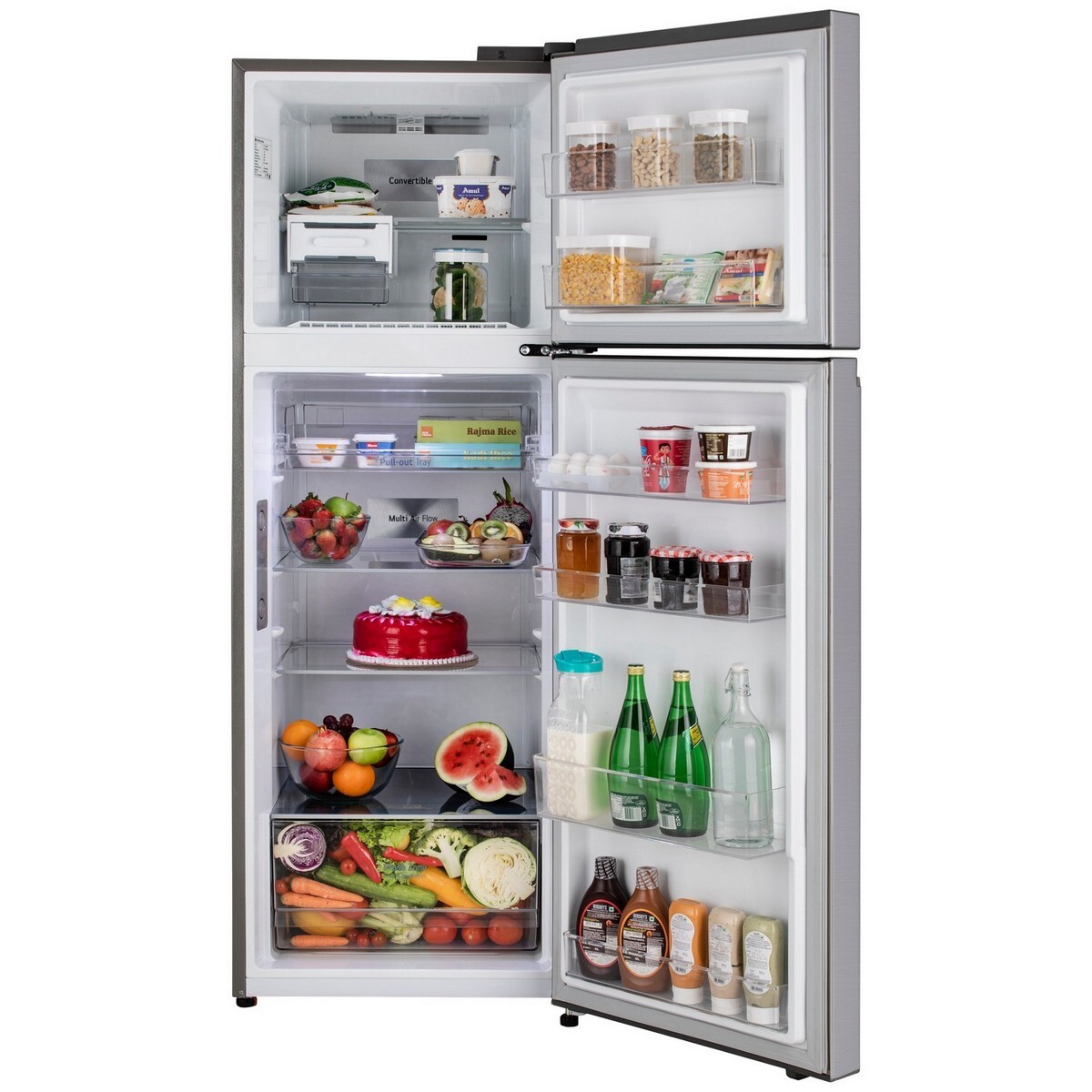 LG Frost Free Double Door Refrigerator GL-T342TPZY 322L Shiny Steel