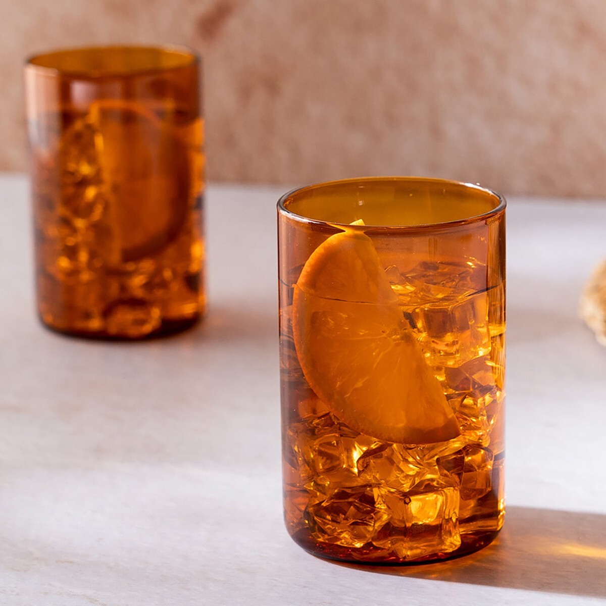 Borosil Vision Amber Medium Glass 290ml 6pc