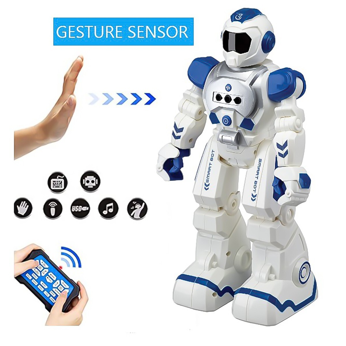 Skid Fusion Remote Control Gesture Robot DN2001