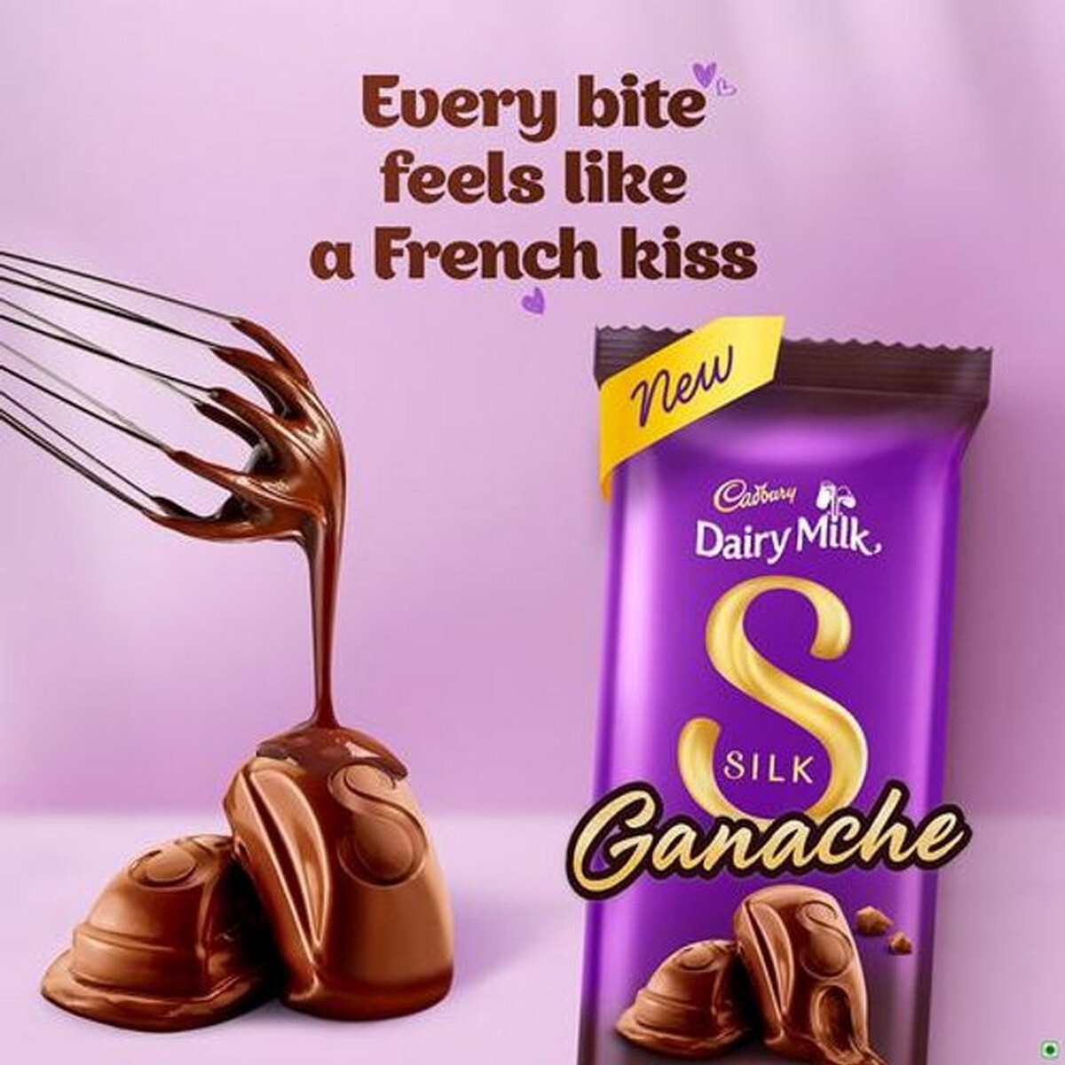 Cadbury Dairy Milk Silk Ganache Chocolate, 58 G