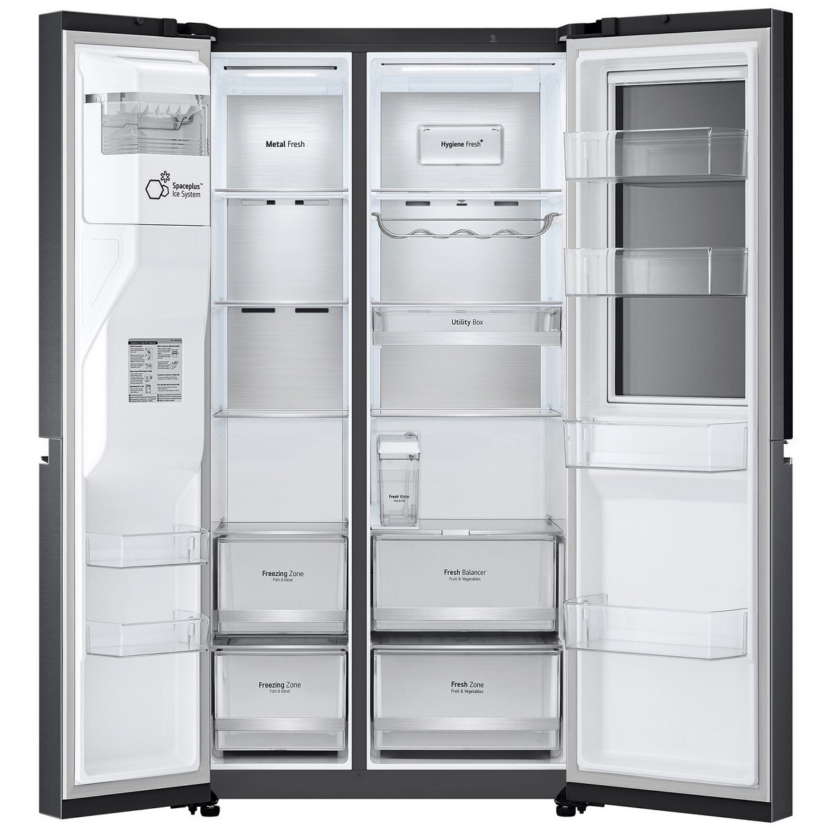 LG Side By Side Refrigerator GL-X257AMCX 635L