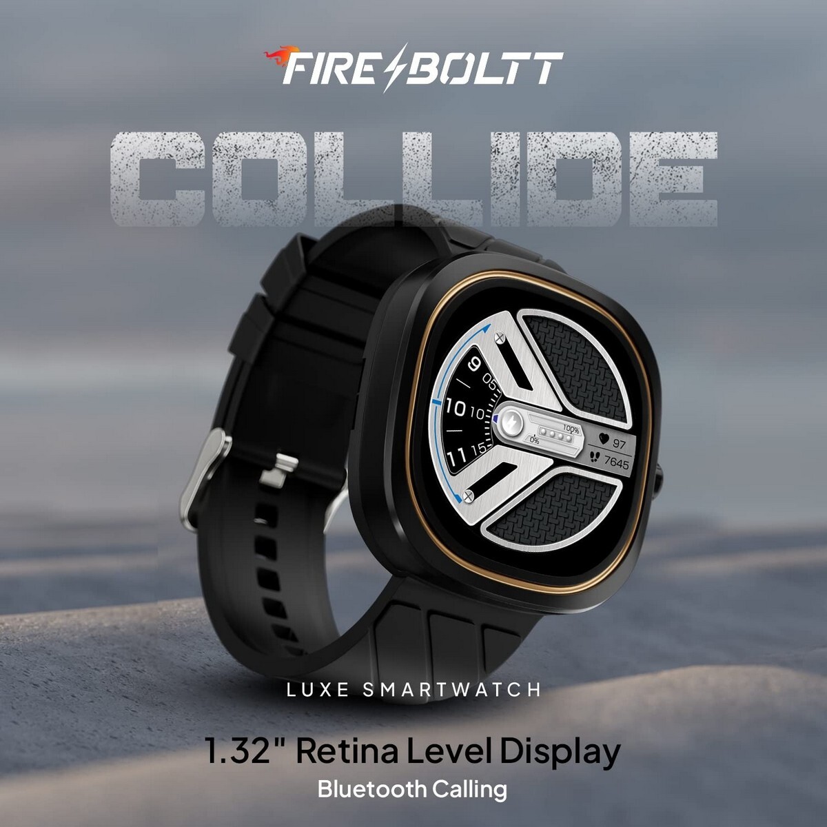 FireBoltt Smart Watch Collide Matte Black S
