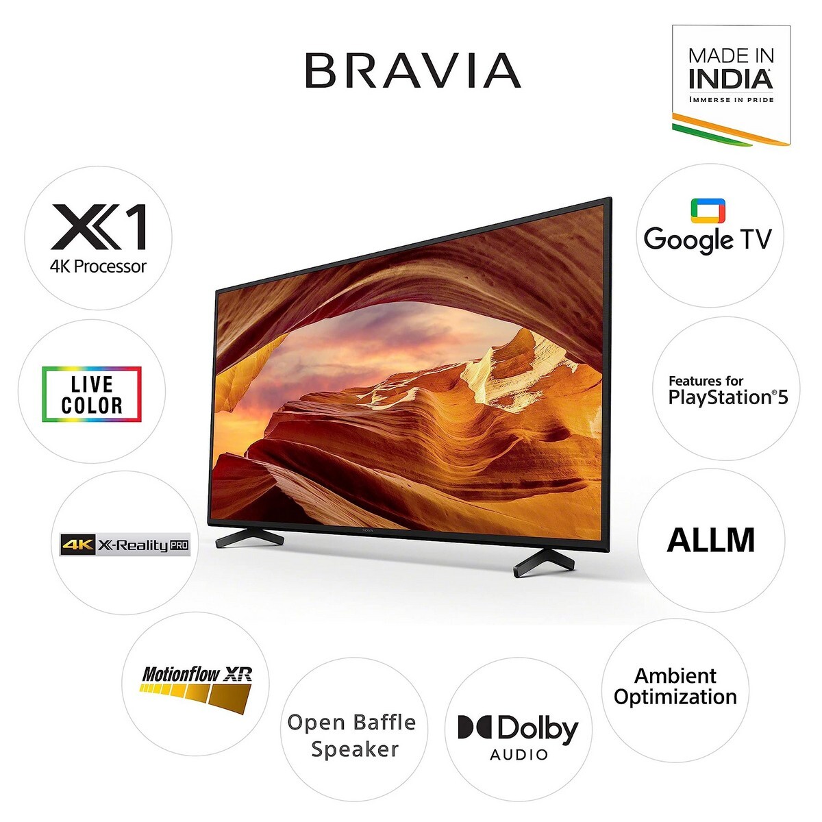 Sony 4K Ultra HD Android Smart Google TV KD-65X75L 65"