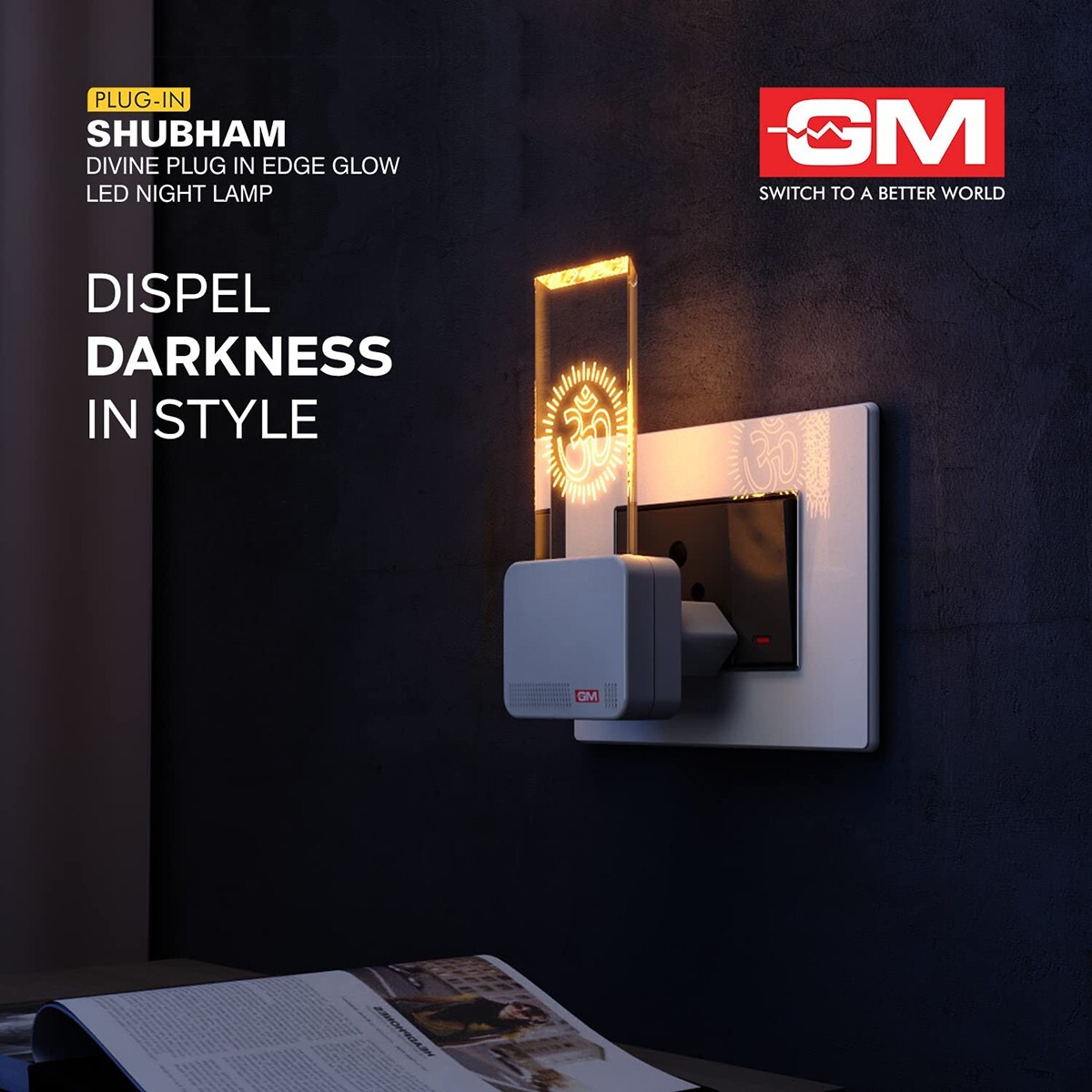 GM LED Night Lamp Subham Edge Glow-3081