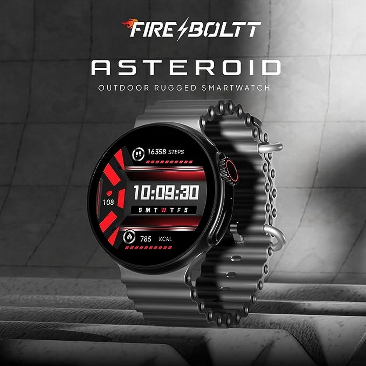 Fire Boltt Smart Watch Asteroid Black