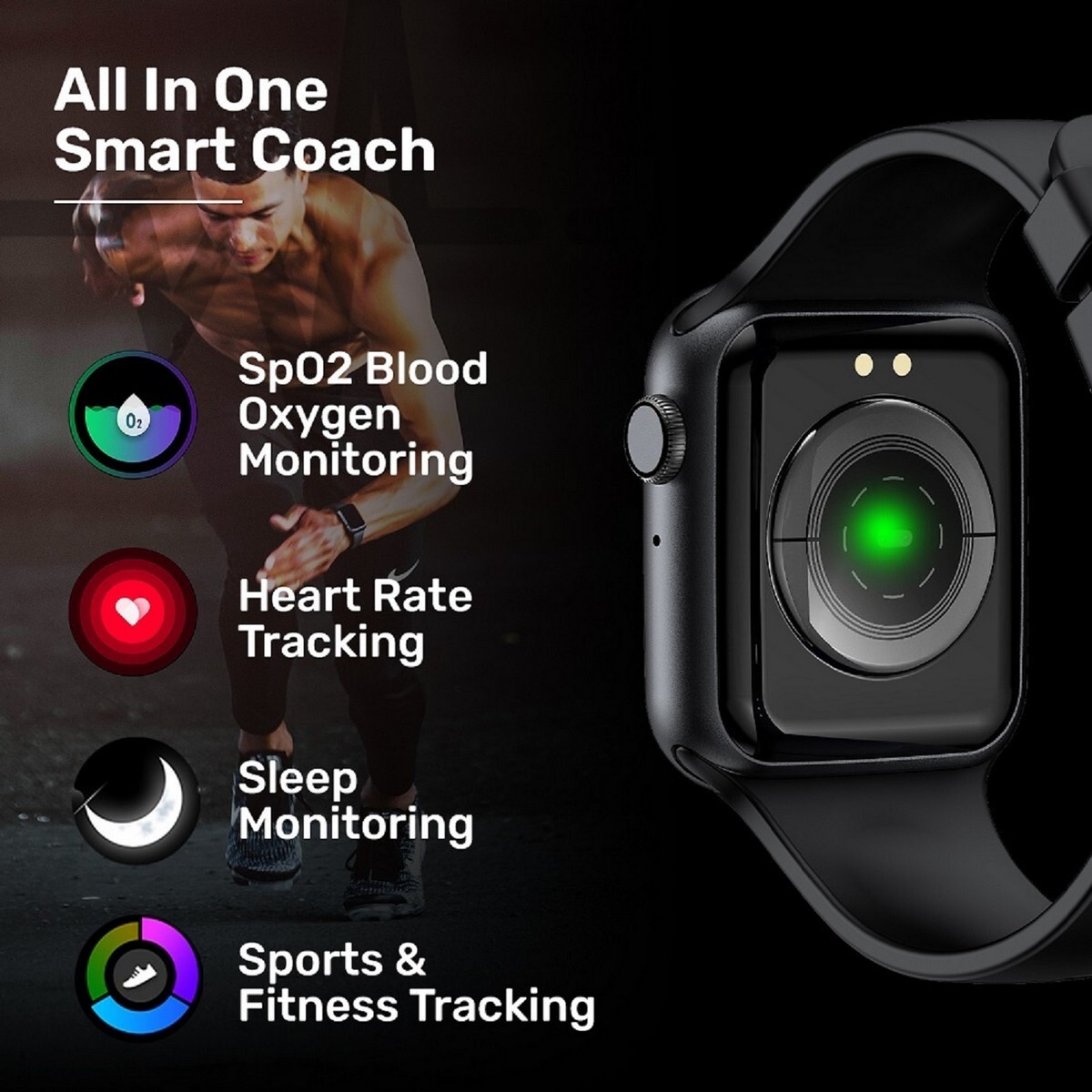FireBoltt Smart Watch Ring BSW005 Black
