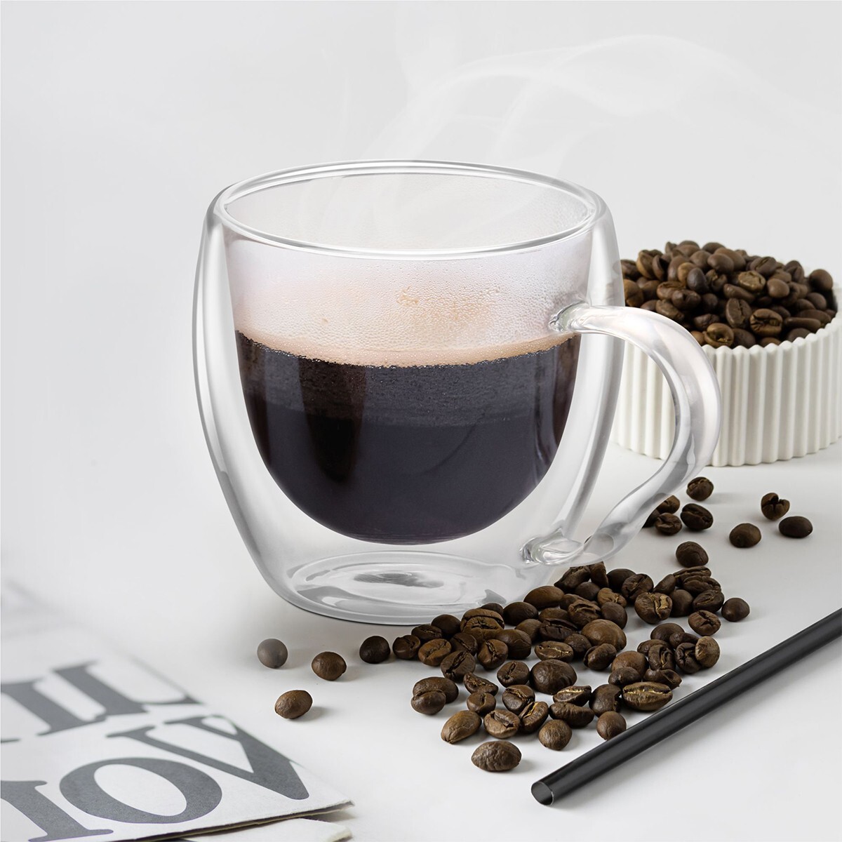 Treo Double Wall Expresso Glass Cup 105ml
