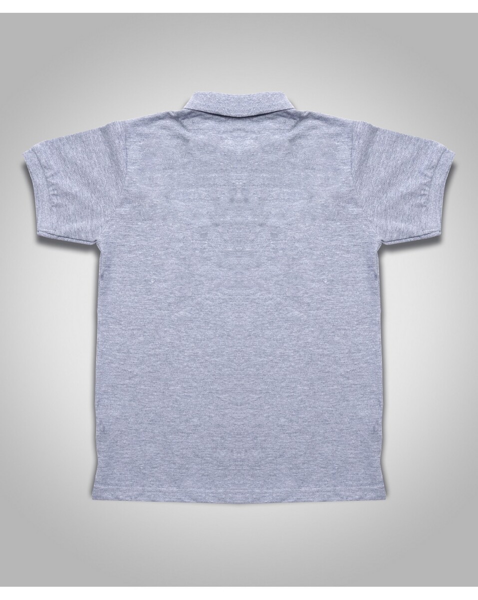 Cortigiani Kids Regular Fit Grey Milange Solid T-Shirt