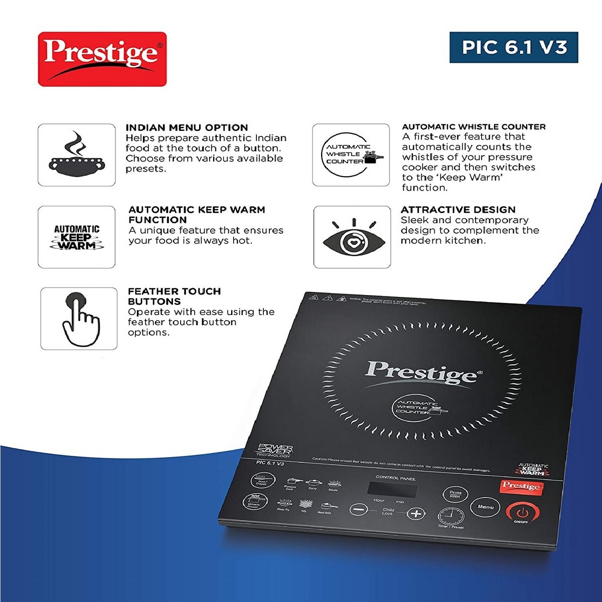 Prestige Induction Cooktop PIC 6.1 V3