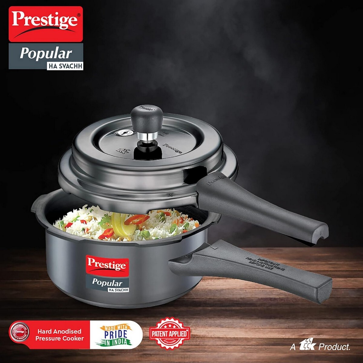 Prestige Hard Anodised Popular Svach Pressure Cookers 2L