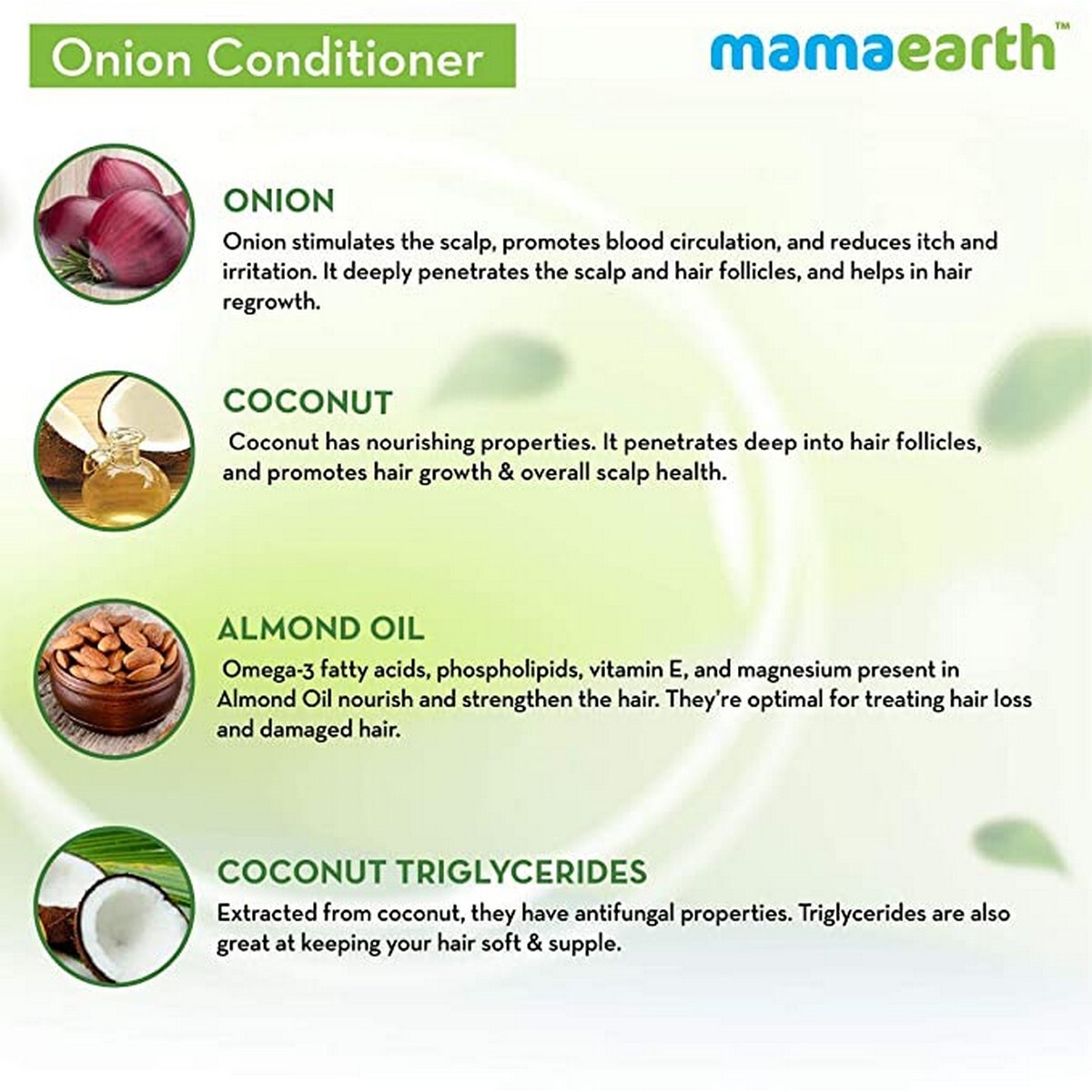 Mamaearth Conditioner Onion & Coconut 250ml
