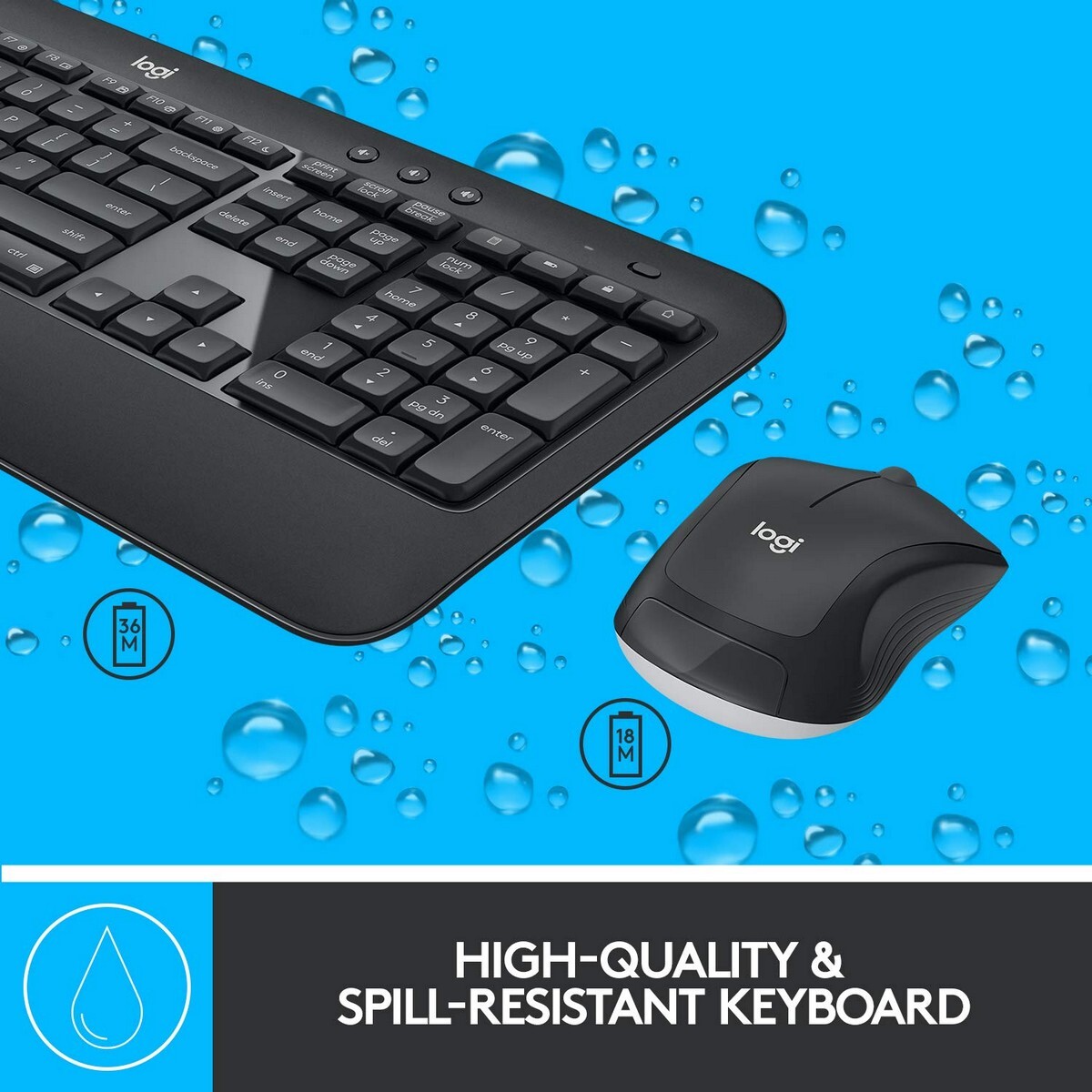 Logitech Wireless Keyboard+Mouse MK540