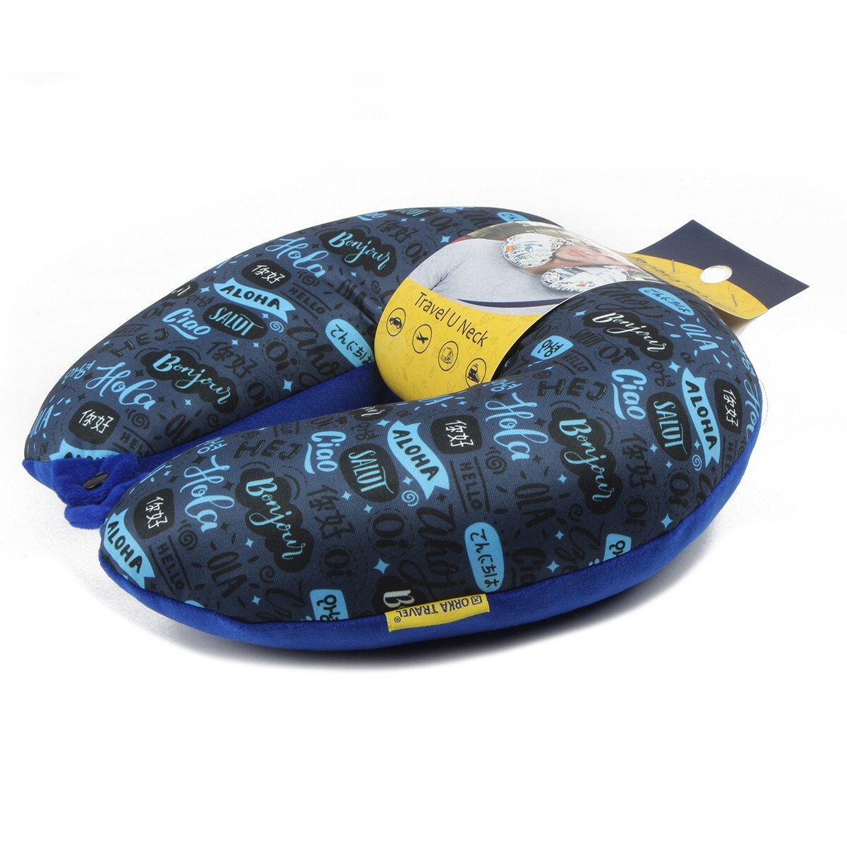 Orka Travel Neck Pillow Printed