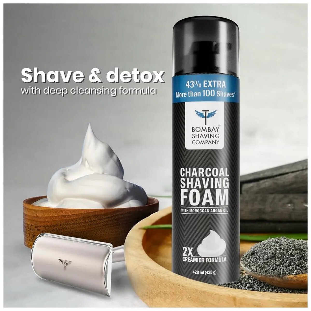 Bombay Shaving Shave Charcoal Foam 425g