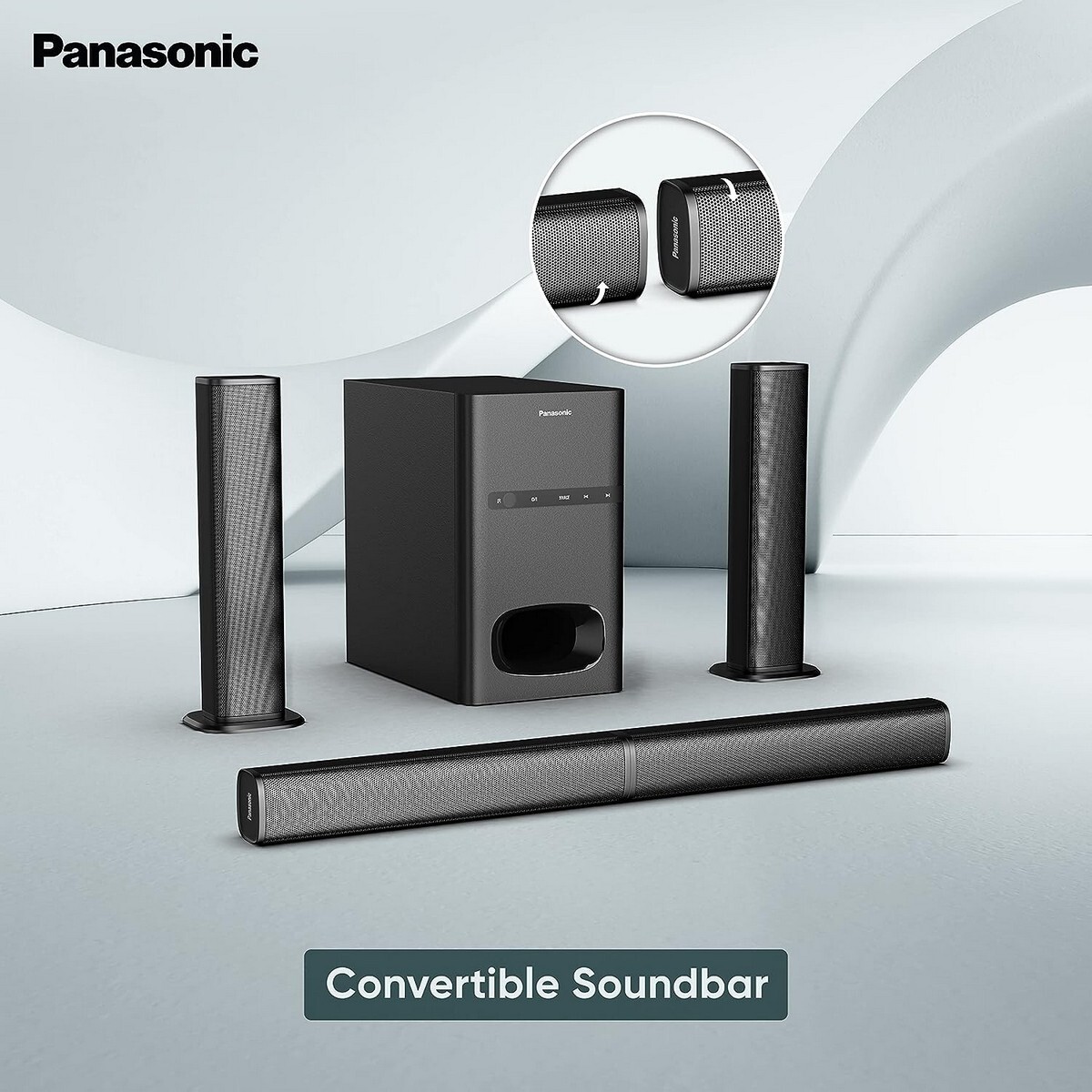 Panasonic SC-HT480GW-K 100 W Bluetooth Home Theatre Black