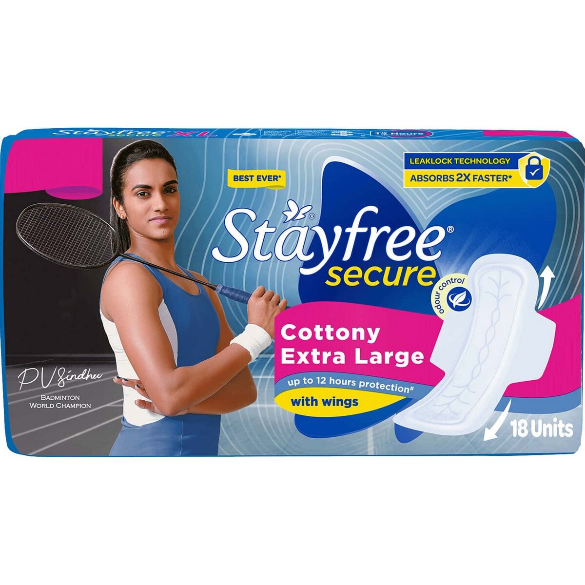 Stayfree Secure Dry XL 18's