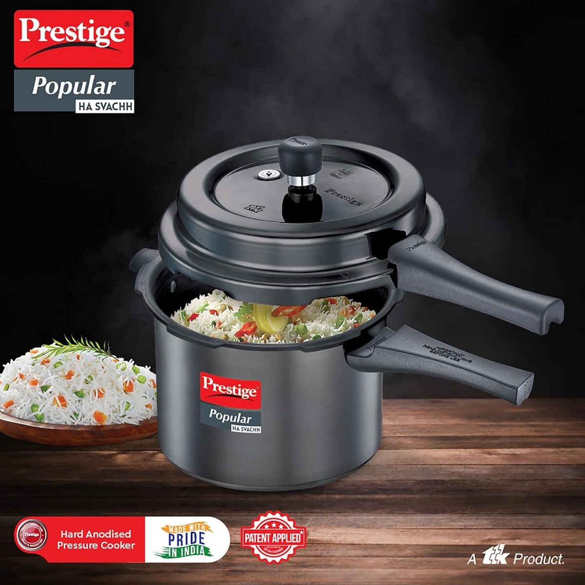 Prestige Hard Anodised Popular Svach Pressure Cookers 5L