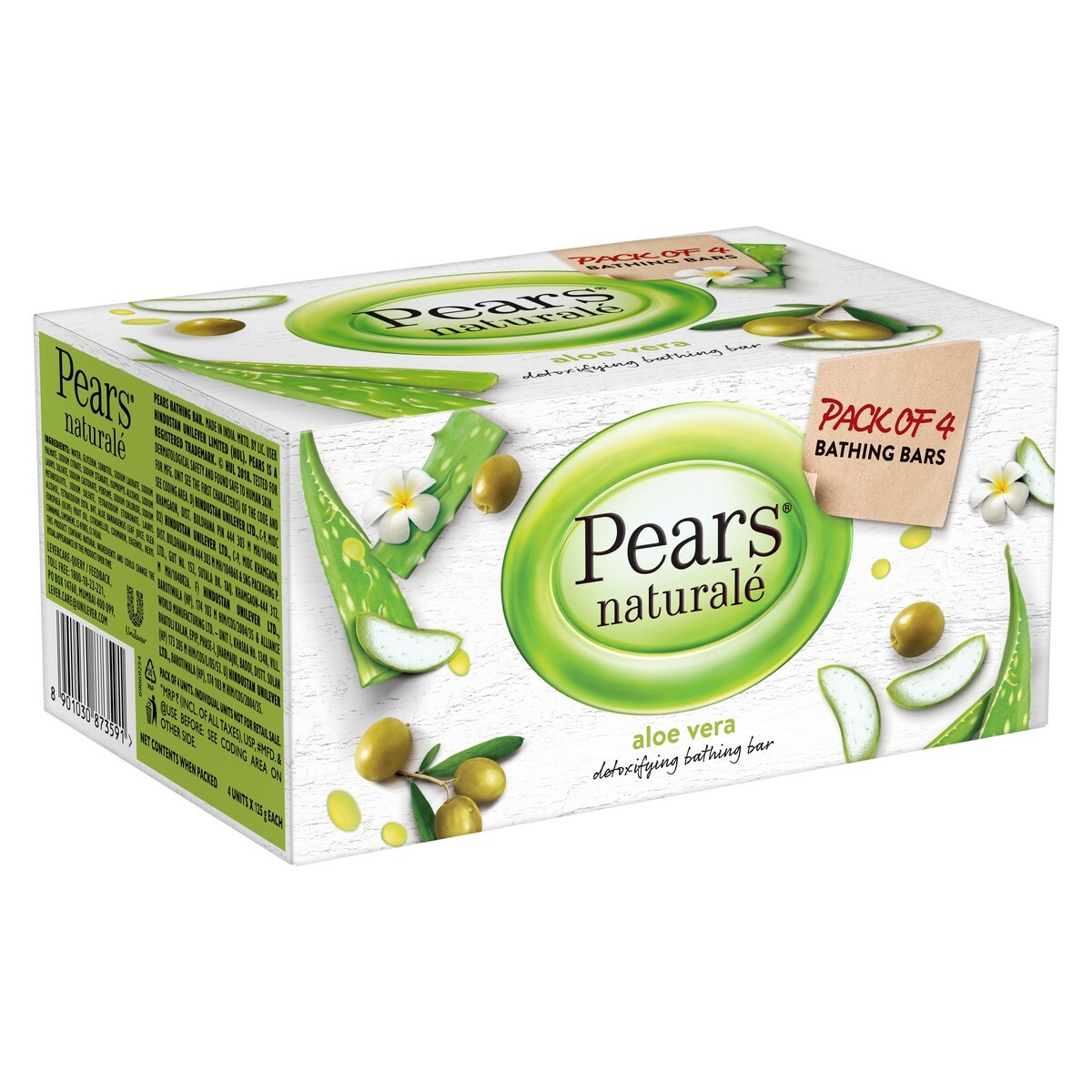 Pears Soap Aloe Vera Pack 4'S